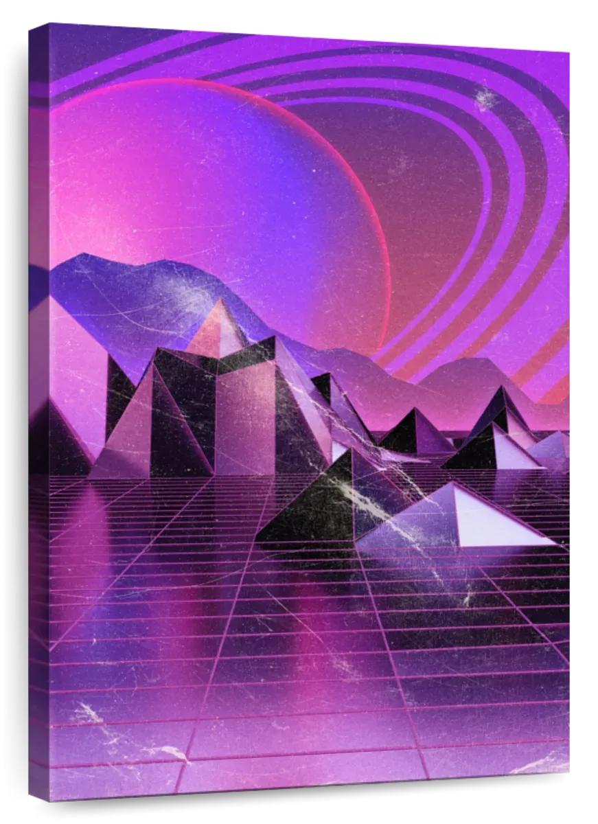 3D Mountain Range Wall Art