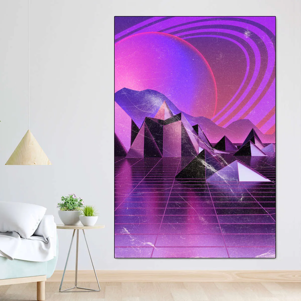3D Mountain Range Wall Art