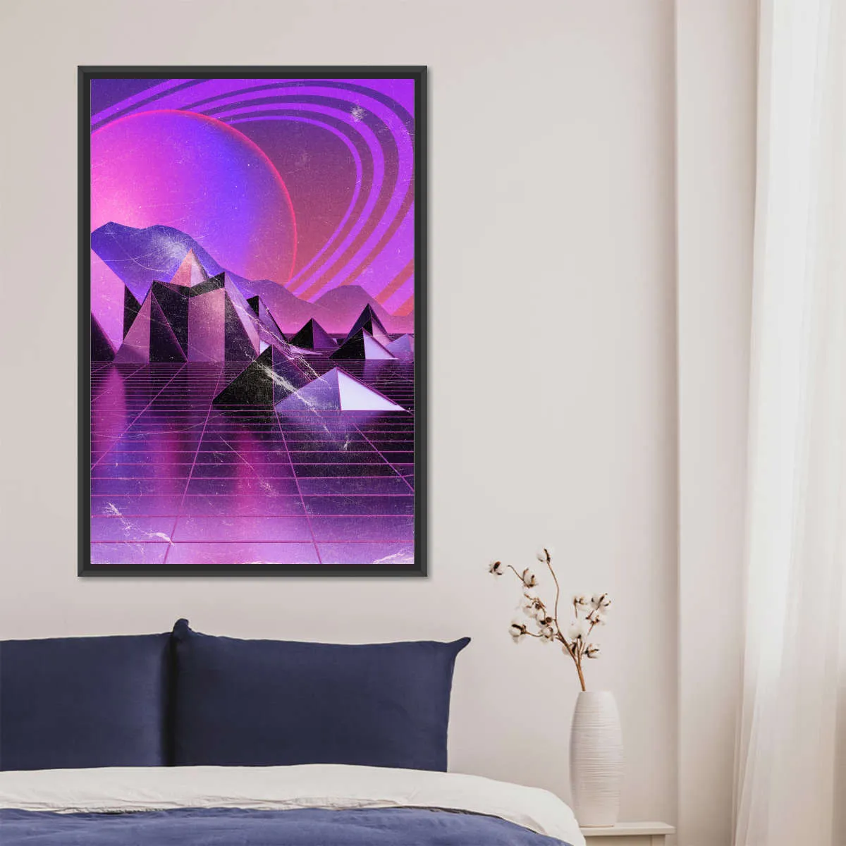 3D Mountain Range Wall Art
