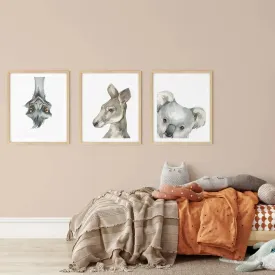 Australian Nursery Animals -Sketches of Australian Native Animals for Kids Rooms and Nurseries