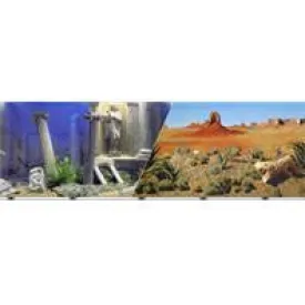 Blue Ribbon Pet Products - Double-sided Underwater Atlantis/desert Background
