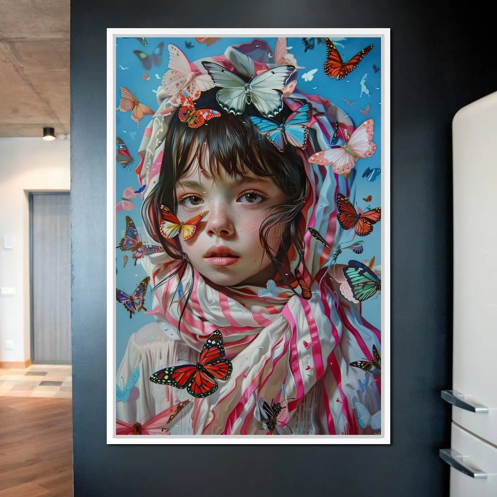 Butterfly Reverie Girl's Gaze