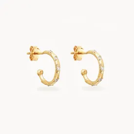 By Charlotte Cosmic Hoops, Gold or Silver