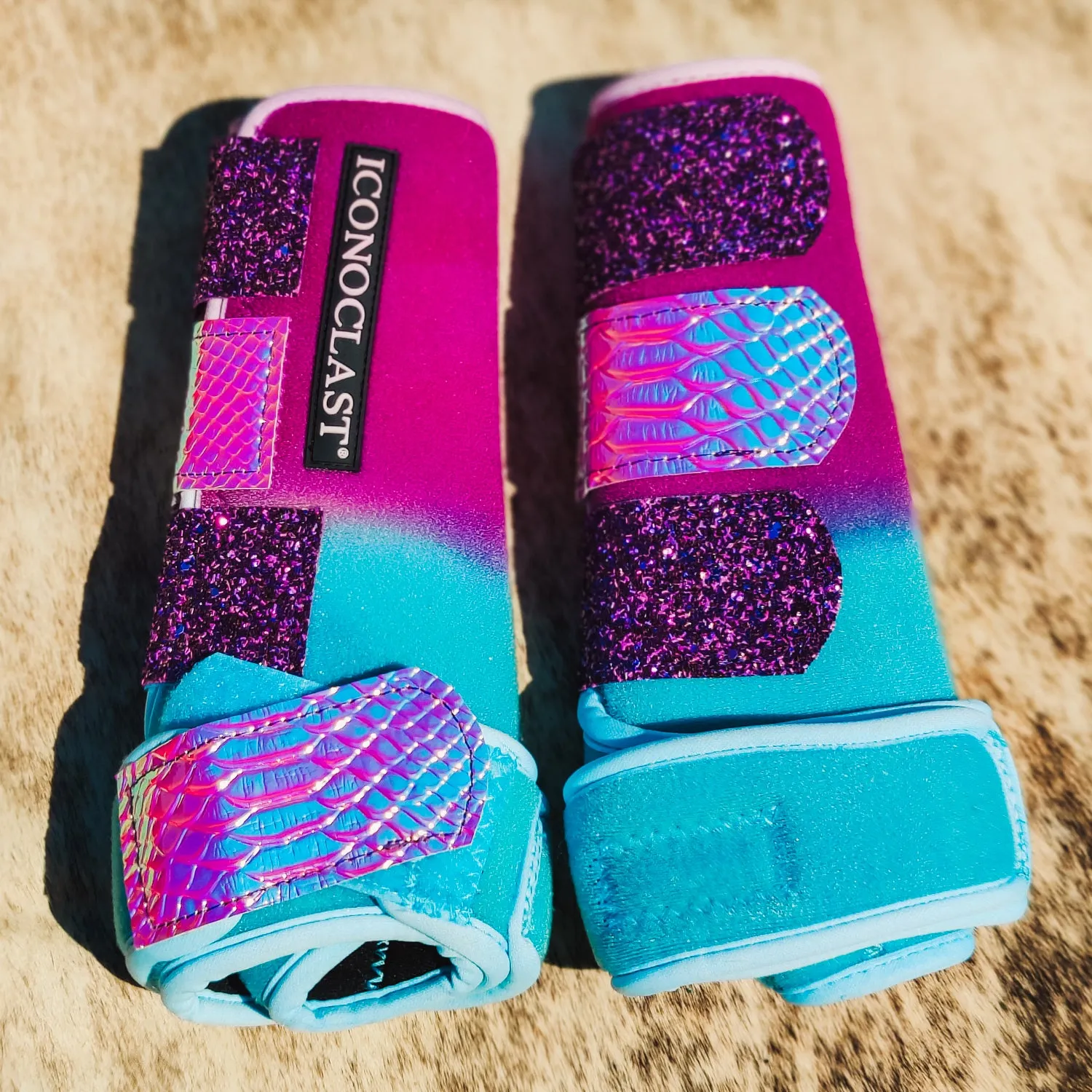 Flashy & Fierce Holographic Custom Iconoclast Boots