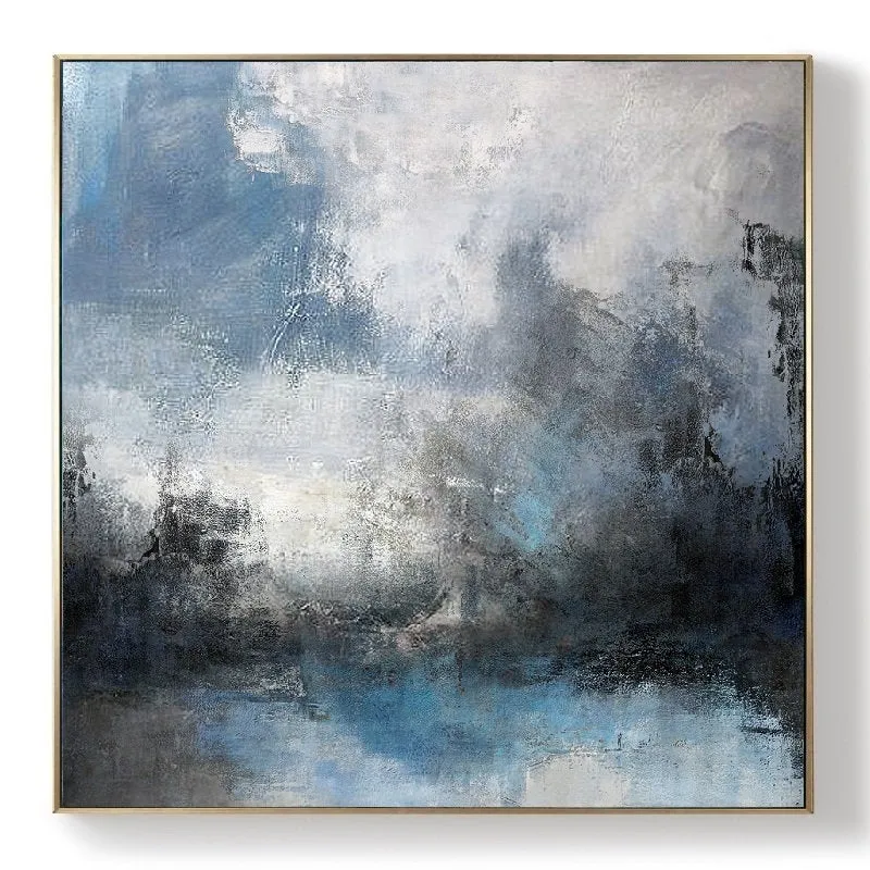 Large Abstract Sea Original Abstract Art Painting Large Cloud Canvas Np046